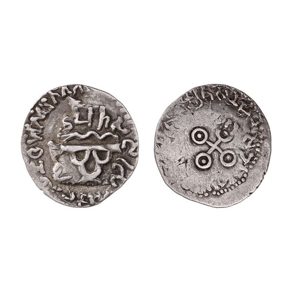 Ancient India. Satavahana. Guatamiputra Satakarni (ca. 60-84 AD). Silver Drachm.,