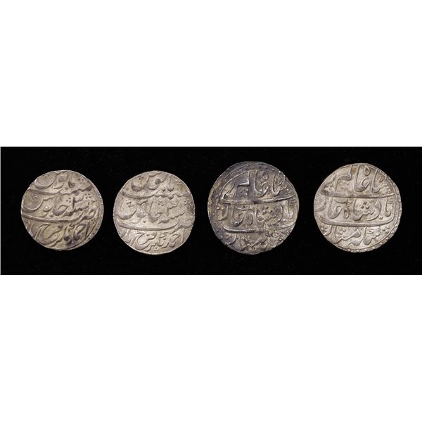 India. Mughal Empire. Jalal al-Din Muhammad Akbar (AH 963-1014 / 1556-1605 AD). Lot of Silver Rupees