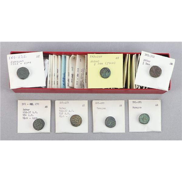 India. Mughal Empire. Assortment of AE issues, 16th-18th Century.,