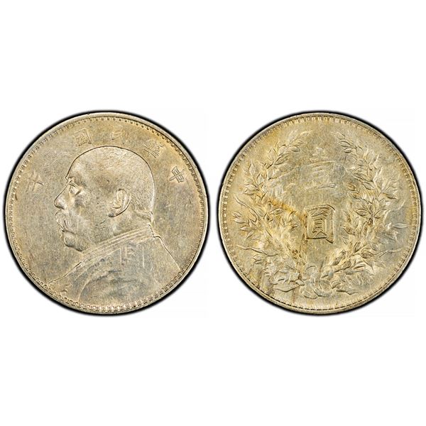 China. Republic. Silver Dollar, Year 3 (1914).,