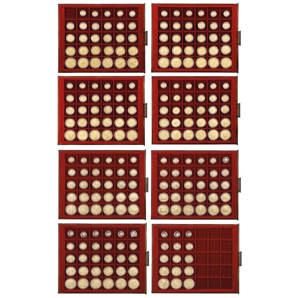 Complete 1982-2025 Chinese Gold Panda Set Collection, 43-Year Complete Run With Key Dates & Early Is
