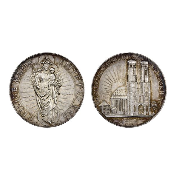 German States. Bavaria. 400th Anniversary- Frauenkirche, 1894. Silver Medal.,