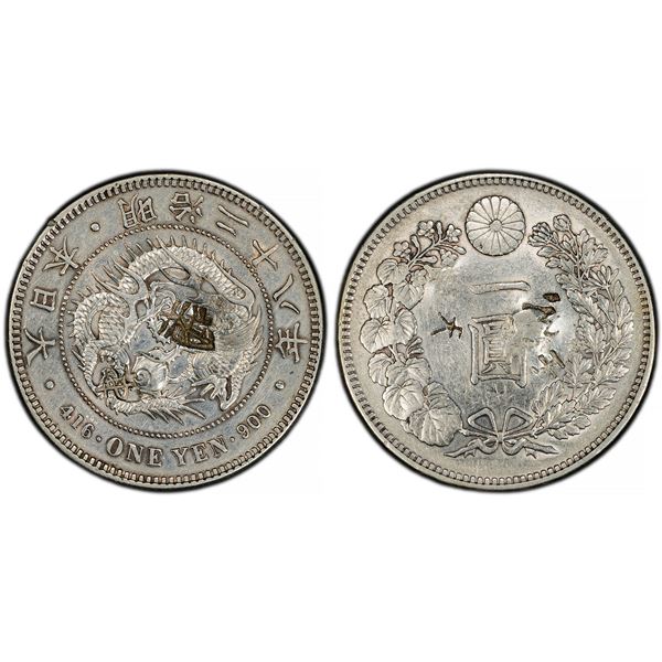 Japan. Mutsuhito - Meiji (1867-1912). Silver Yen, Meiji Year 28 (1895).,