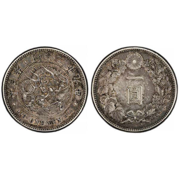 Japan. Mutsuhito - Meiji (1867-1912). Silver Yen, Meiji Year 29 (1896).,
