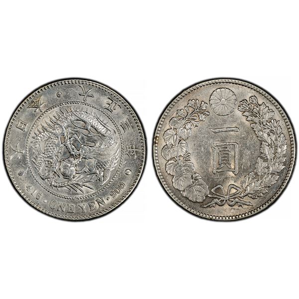 Japan. Yoshihito - Taisho (1912-1926). Silver Yen, Taisho Year 3 (1914).,