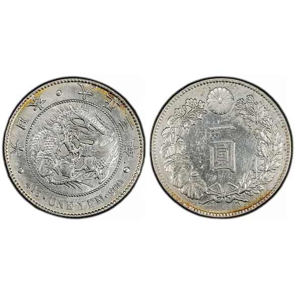 Japan. Yoshihito - Taisho (1912-1926). Silver Yen, Taisho Year 3 (1914).,