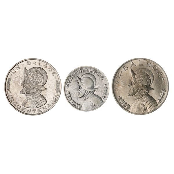 Panama. Lot of Silver Crowns, Minors and AE minors, 1932-1962.,