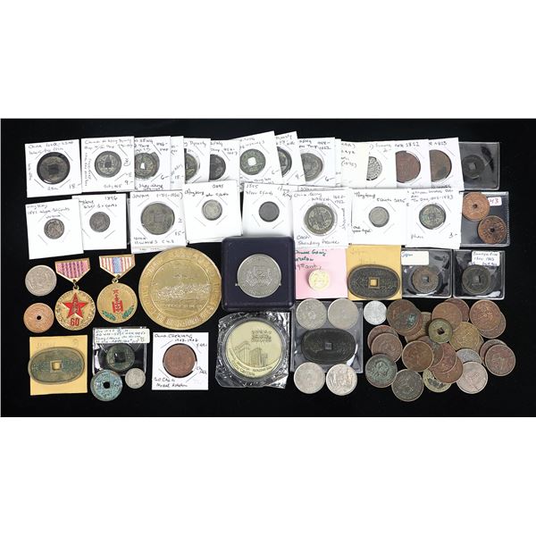 China and East Asia - Large Lot of Coins and sundries, Ancient-20th Century.,