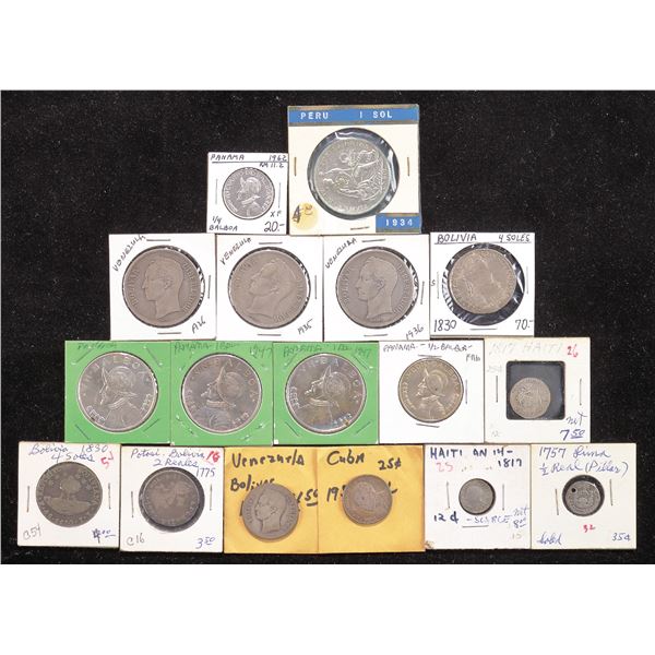 Lot of Latin American Silver Crowns and Minors, 18th-20th Century.,