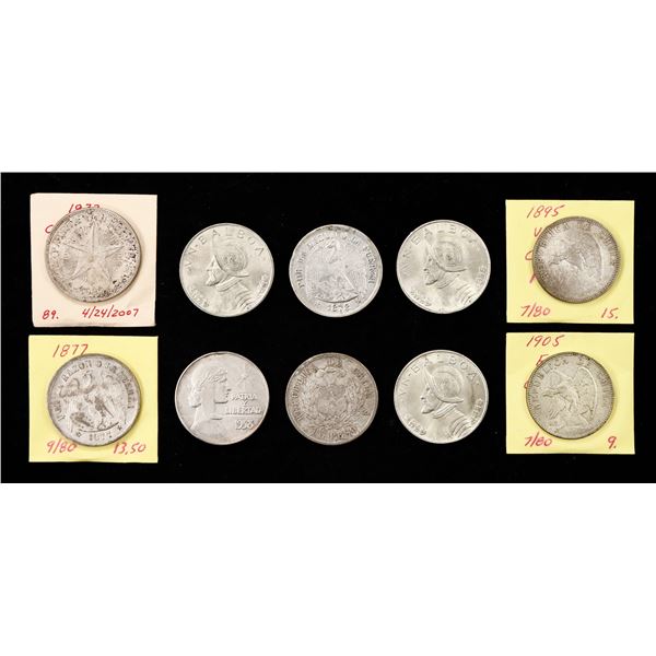 Lot of Latin American Silver Crowns, 1877-1938.,