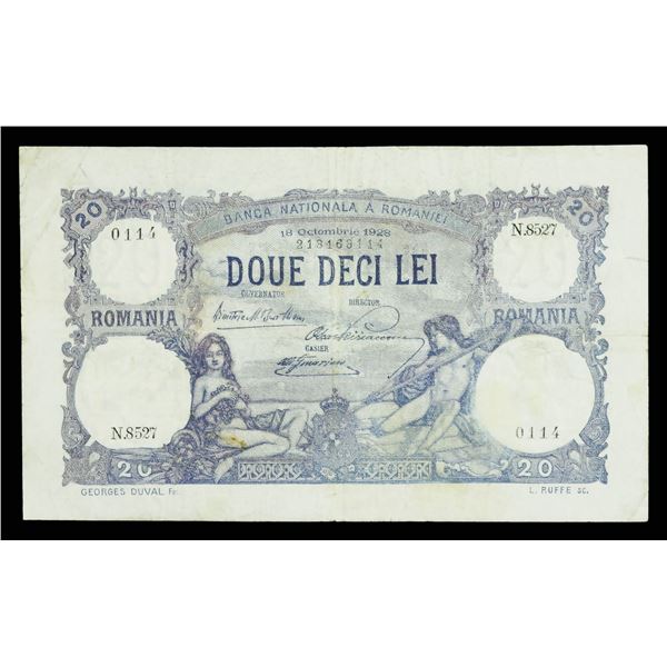 Romania, Currency Collection, 1919-1966,