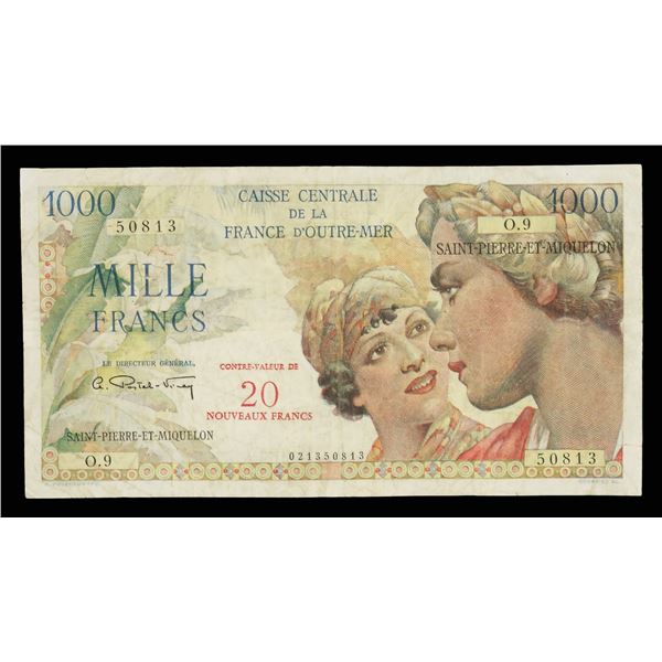 St. Pierre & Miquelon, Currency Group, 1947-1960