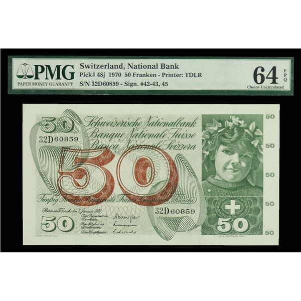 Switzerland, Currency Collection, 1931-1996