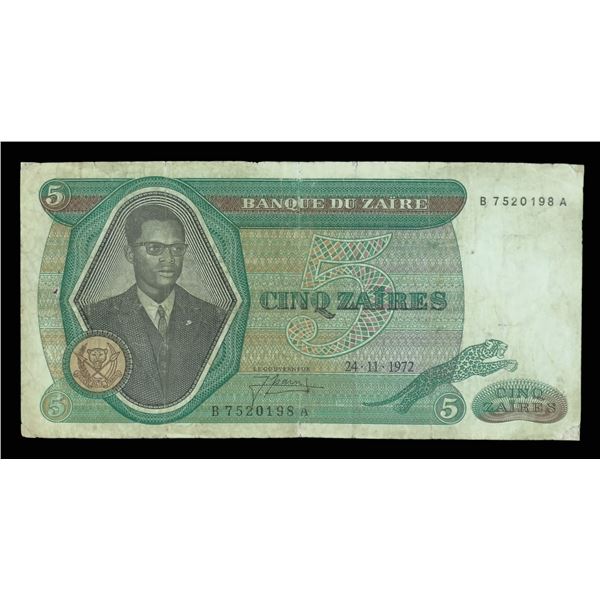 Zaire, Currency Collection, 1975-1996,