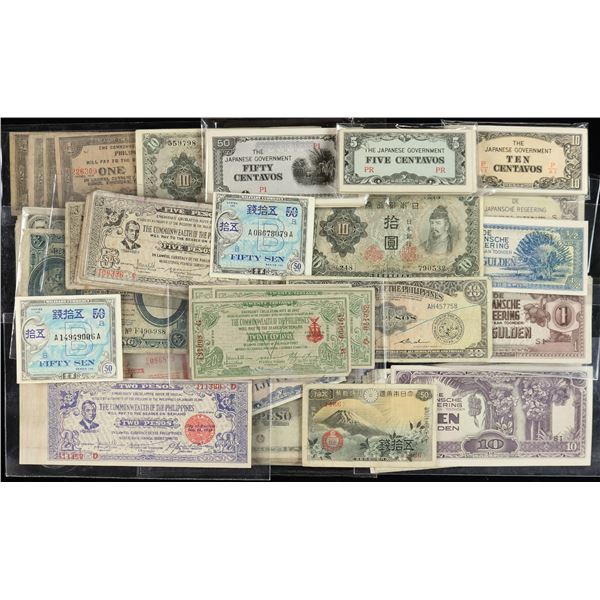 Asia, Diverse Currency Collection, 1935-1945,