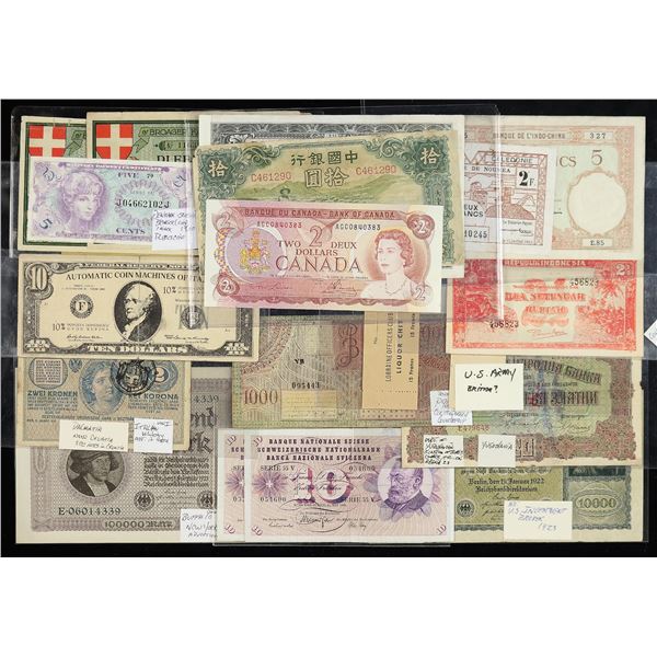 Worldwide, Intriguing Currency Collection, 1920-1994
