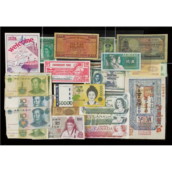 Worldwide, Assortment Of Foreign Currency,