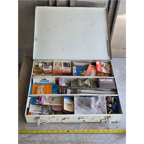 Tool box with electrical hardware