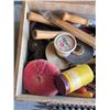 Image 5 : Wooden box full of tools and parts