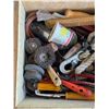 Image 6 : Wooden box full of tools and parts