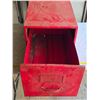 Image 2 : Red filing cabinet- 13" by 24" by 12"H
