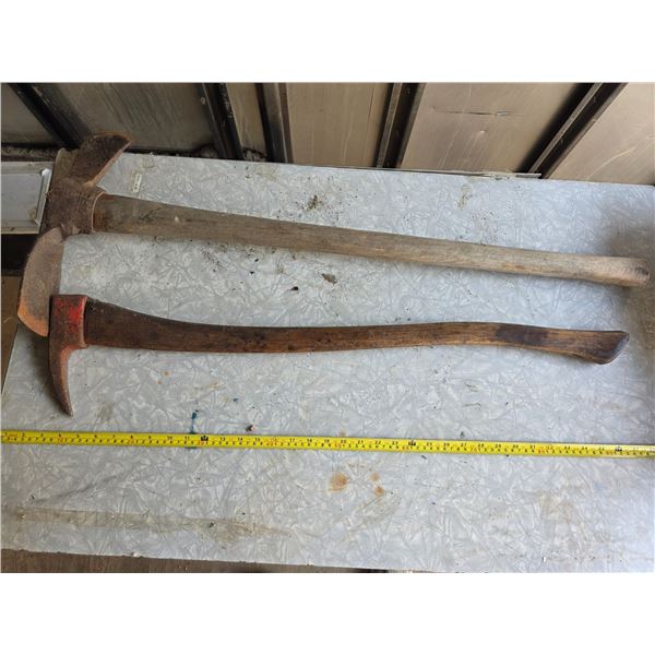 2 pickaxes