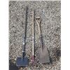 Image 1 : Assorted hand tools- rake, scraper, shovel