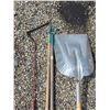 Image 2 : Assorted hand tools- shovel rake
