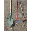 Image 2 : Assorted hand tools- sledge hammer, axe