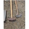 Image 3 : Assorted hand tools- sledge hammer, axe, shovel