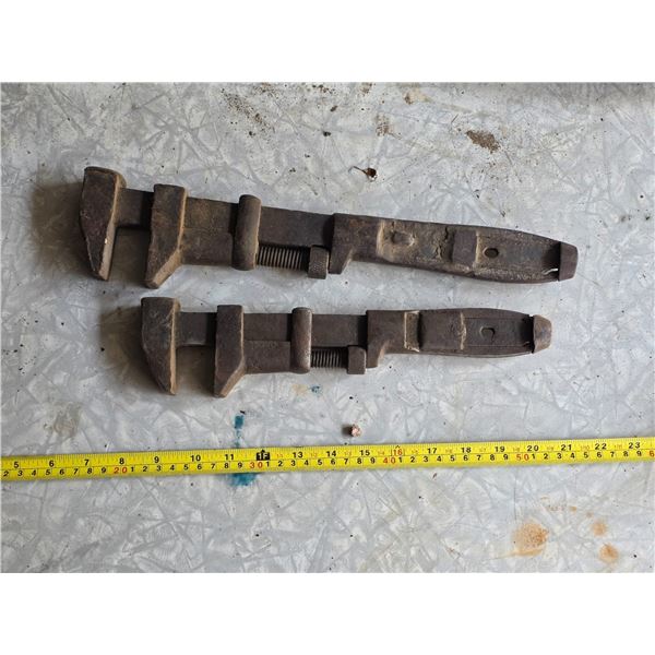 2 antique wrenches