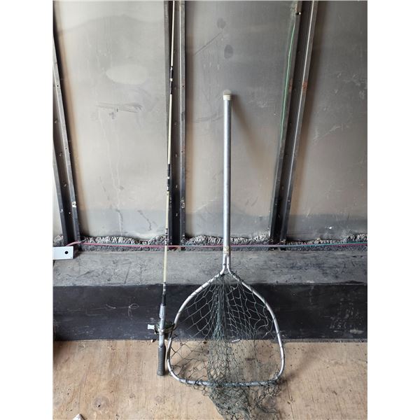 Fishing rod and net