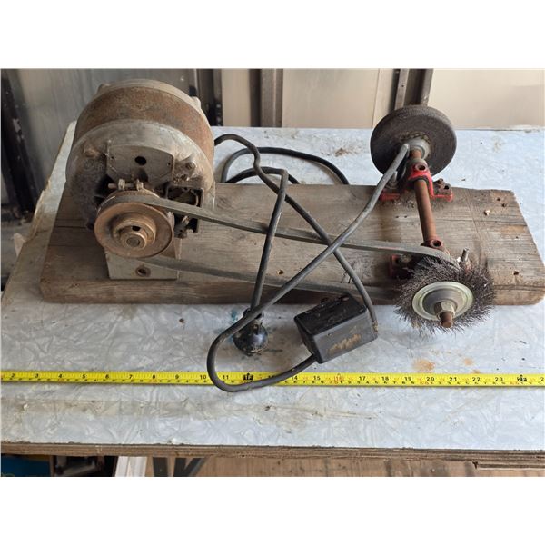 Homemade bench grinder