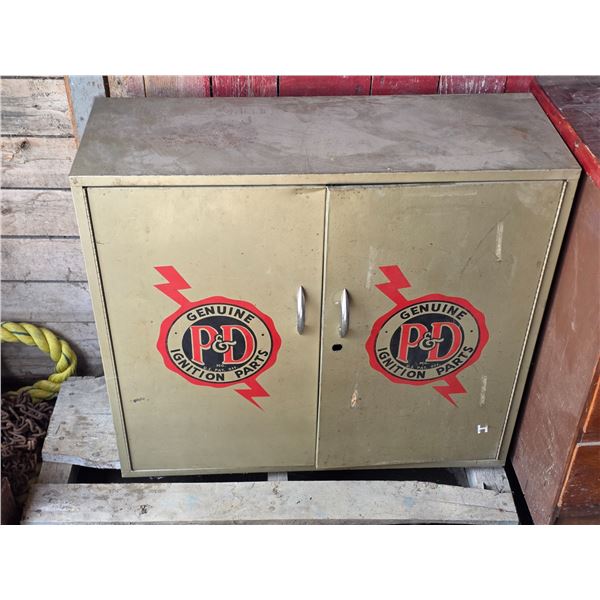 P and D parts cabinet- 32" by 12" by 30"H