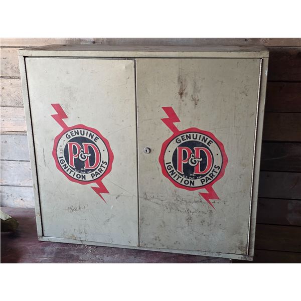 P and D parts cabinet- 32" by 12" by 30"H