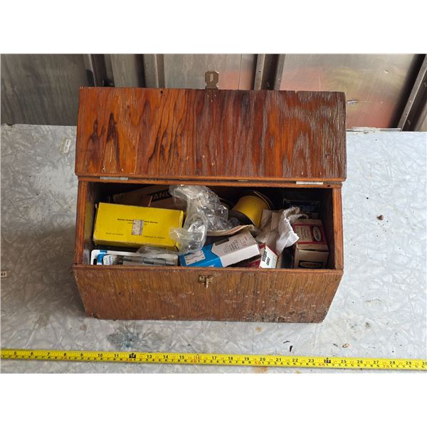 Wooden storage with hardware