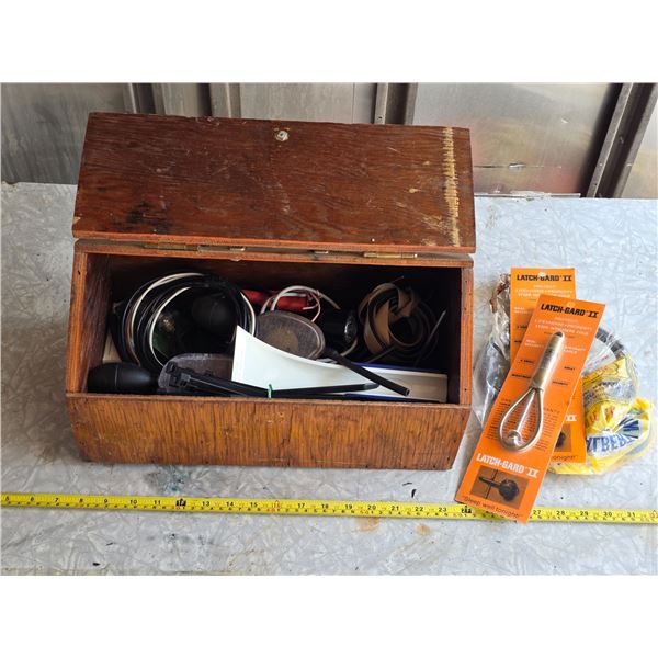 Wooden storage with hardware