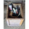 Image 4 : Crate of oil containers- most are half full