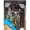 Image 2 : Box of mixed carpentry tools and supplies