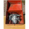 Image 1 : vintage circular saw, in case with extra blades