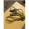 Image 2 : vintage block and tackle pulleys, with rope