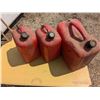 Image 2 : 3 plastic gas cans, 2x2Gal, 1x5Gal