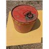 Image 2 : round tin gas can, 3 gallon