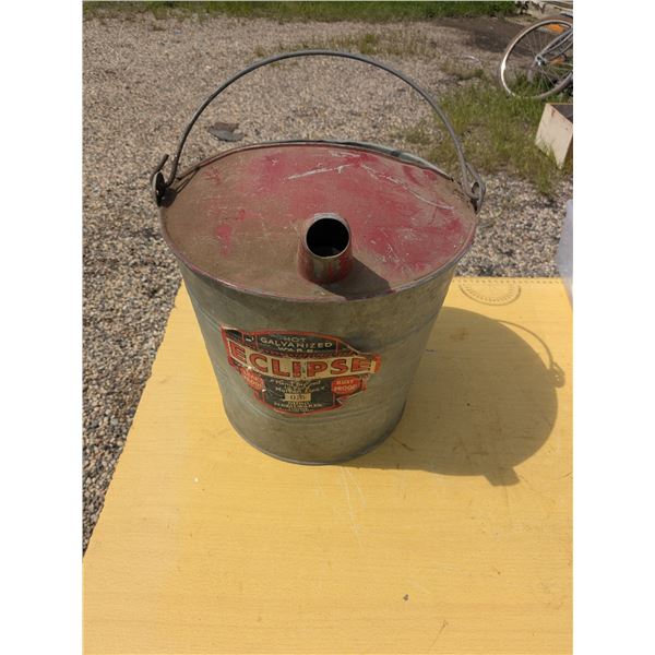 3 gallon metal bucket with spout