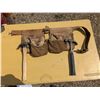 Image 1 : tool belt/pouch with 2 claw hammers