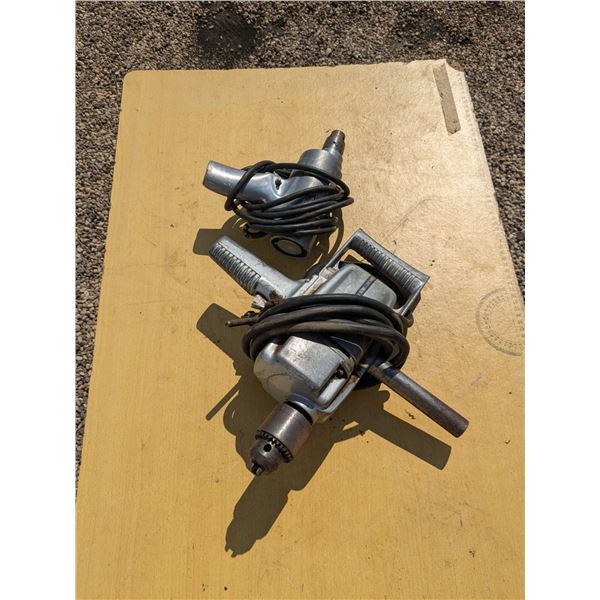 2 vintage electric drills, not tested