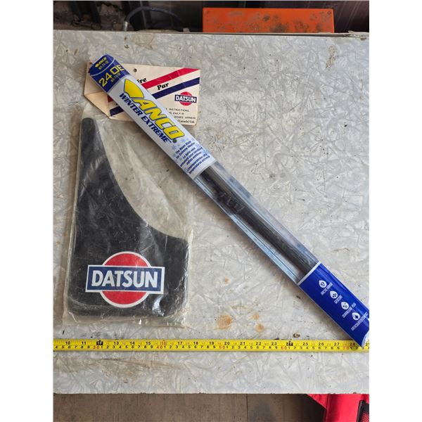 Datsun mudflaps and wiper blade
