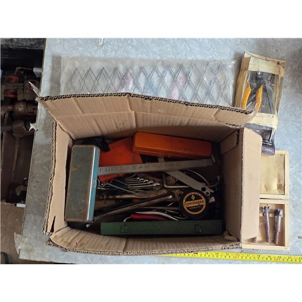Box of misc tools