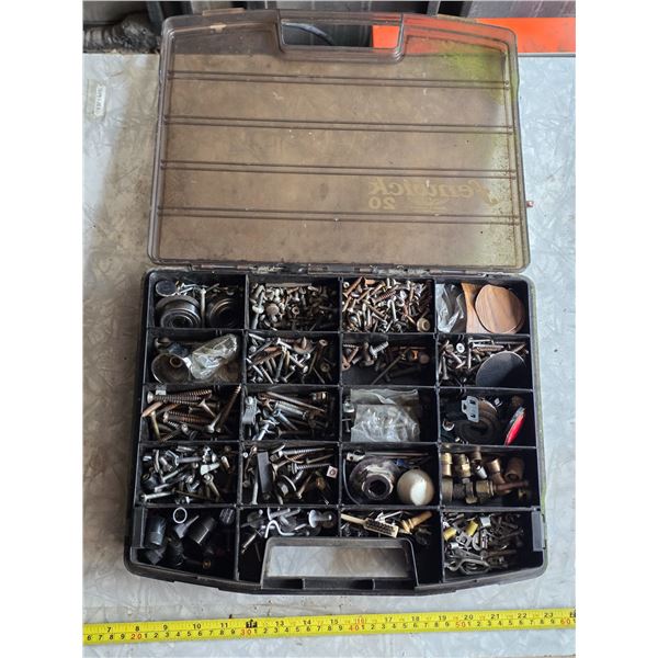 Parts organizer with hardware
