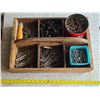 Image 1 : Wooden crate with hardware- bolts and screws
